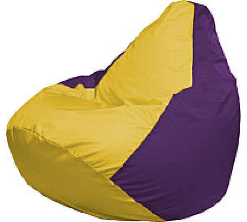 Кресло-мешок Flagman Груша Супер Мега 4XL Г5.1-247 жёлтый/фиолетовый