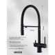 Смеситель Filarete Roun FL3020BL черный