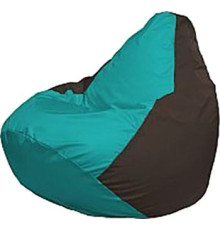 Кресло-мешок Flagman Груша Медиум Г1.1-298 бирюзовый/коричневый