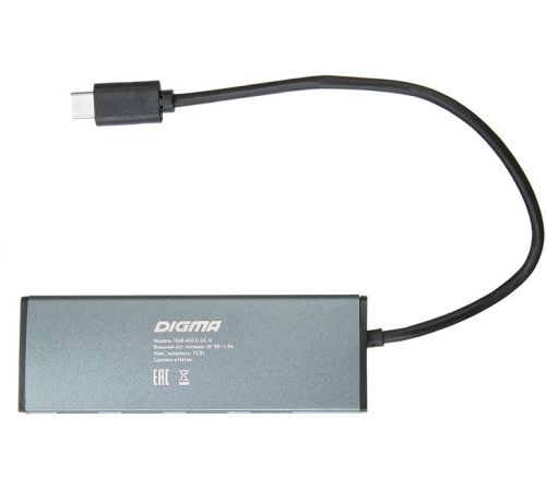 USB-хаб Digma HUB-4U3.0-UC-G