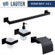 Набор аксессуаров для ванной Lauter 21SH71062 + 21SH71092 + 21SH71102 + 21SH71012 Matt Black, 4 предмета