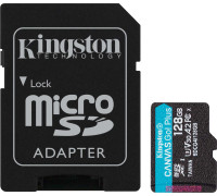 Карта памяти Kingston Canvas Go! microSDXC 128GB SDCG4/128GB с адаптером