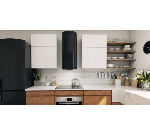 Кухонная вытяжка Schtoff Isla Sol Black черный