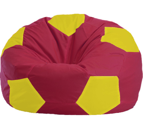 Кресло-мешок Flagman Мяч Стандарт М1.1-309 бордовый/желтый