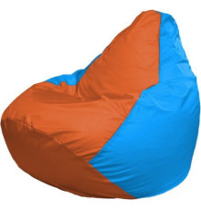 Кресло-мешок Flagman Груша Макси Г2.1-221 голубой/оранжевый