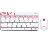 Мышь + клавиатура Logitech MK240 Nano 920-008212 белый