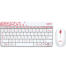 Мышь + клавиатура Logitech MK240 Nano 920-008212 белый
