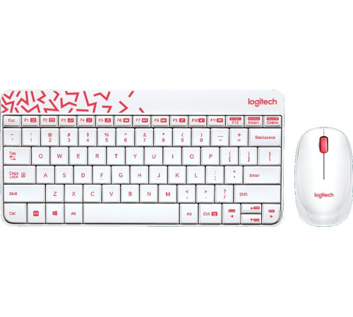Мышь + клавиатура Logitech MK240 Nano 920-008212 белый