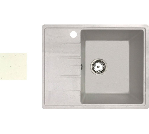 Кухонная мойка БелЭворс Mila R белый, без сифона