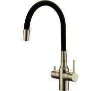 Смеситель Paulmark Salix Sa213419-BR черный/бронза