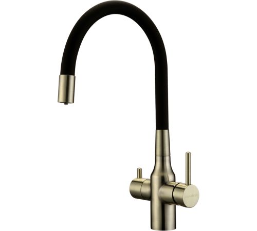 Смеситель Paulmark Salix Sa213419-BR черный/бронза