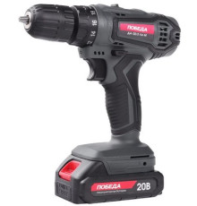 Дрель-шуруповерт Победа ДА-20/2 Ли-М с 2-мя АКБ, кейс