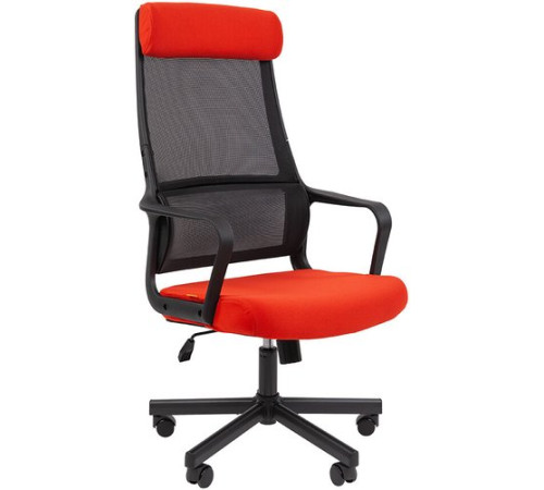 Офисное кресло CHAIRMAN 590 черный/красный