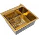 Кухонная мойка Diamond 500*500, коландер, дозатор GOLD DECOR