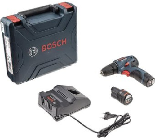Дрель-шуруповерт Bosch GSR 12V-30 Professional 06019G9000 с 2-мя АКБ, кейс