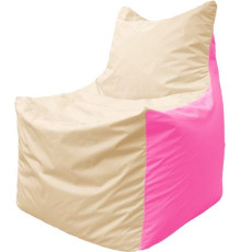 Кресло-мешок Flagman Фокс Ф2.1-142 слоновая кость/розовый