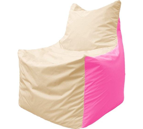 Кресло-мешок Flagman Фокс Ф2.1-142 слоновая кость/розовый