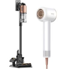 Пылесос Dreame Cordless Vacuum Cleaner Z20 VZV16A + Фен Dreame hairdryer Glory White AHD6A-WH евровилка