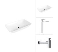 Умывальник Lauter 21886 + Reef 21CK8678C с сифоном 21635CH хром