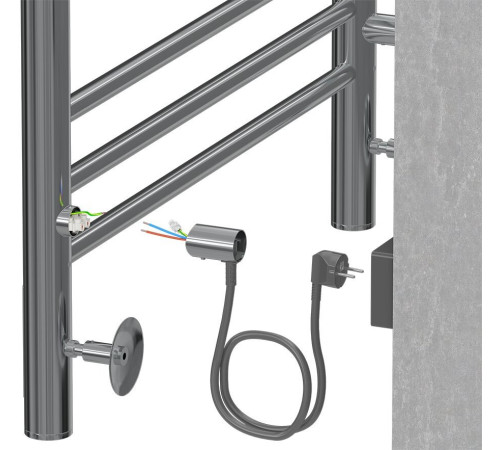 Полотенцесушитель TERMINUS Аврора П9 500x700 хром