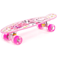 Пенниборд Полесье 89618 56 см малиновый