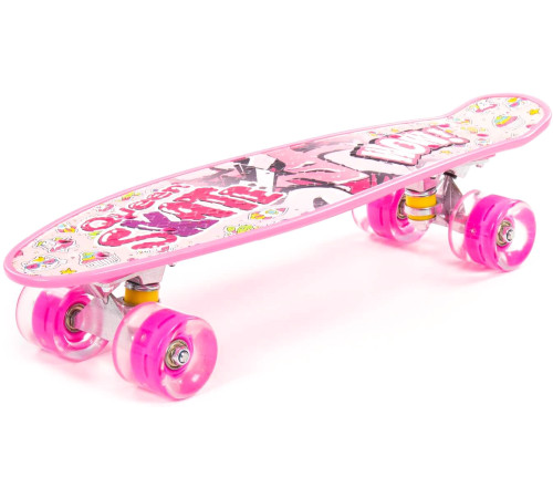 Пенниборд Полесье 89618 56 см малиновый