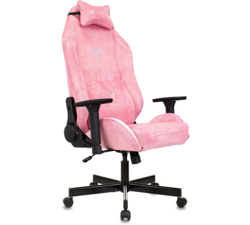 Игровое геймерское кресло Knight N1 Fabric Velvet 36 розовый