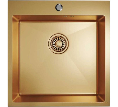 Кухонная мойка Mixline Pro 550548 золото, с сифоном