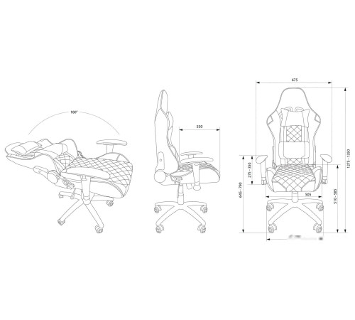 Кресло CACTUS CS-CHR-030BL черный