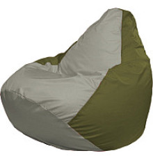 Кресло-мешок Flagman Груша Мини L Г0.1-350 серый/тёмно-оливковый