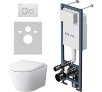 Унитаз подвесной AM.PM ErgoFit Sense FlashClean IS110101.741701 с сиденьем