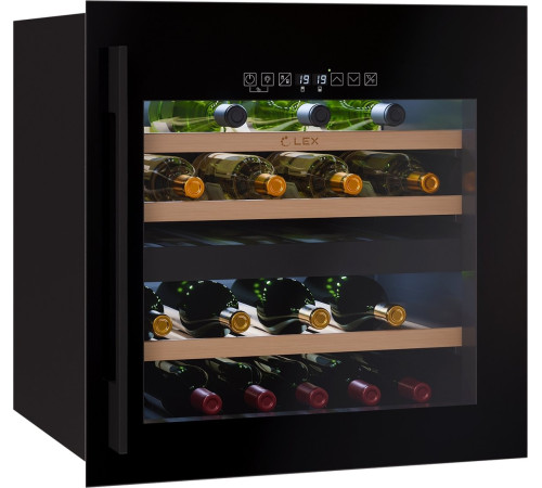 Винный шкаф LEX LWD6036BL Dual Zone S