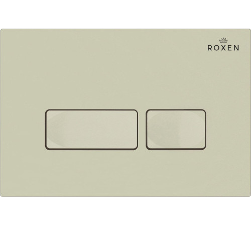 Унитаз подвесной Roxen Royal Matt в комплекте с инсталляцией StounFix Dual Fresh 6 в 1 968222 кнопка: пастель бежевый