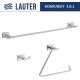 Набор аксессуаров для ванной Lauter 21TS1019 + 21TS1017 + 21TS1013 Chrome, 3 предмета