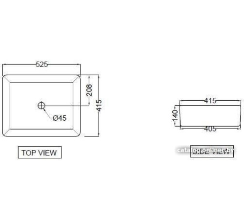 Умывальник Jaquar JDS-WHM-25907N