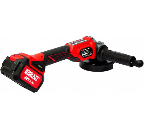 Угловая шлифмашина Brait BCAG20/125-4PUBL-1 Pro с 1-им АКБ