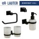 Набор аксессуаров для ванной Lauter 21SH6082 + 21SH6172 + 21SH6092 + 21SH6072 Matt Black, 4 предмета