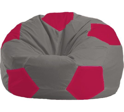Кресло-мешок Flagman Мяч Стандарт М1.1-353 серый/малиновый