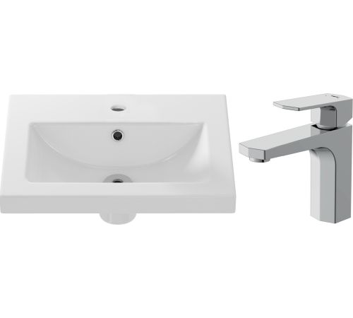 Умывальник Cersanit Como 50 S-UM-COM50/1-w + 63055