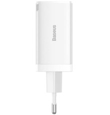 Сетевое зарядное Baseus GaN5 Pro Fast Charger 2C+U 65W белый