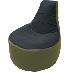 Кресло-мешок Flagman Трон Т1.3-32 черный/оливковый