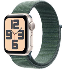 Умные часы Apple Watch SE 2 40 мм алюминиевый корпус, звездный свет/зеленый, нейлоновый ремешок