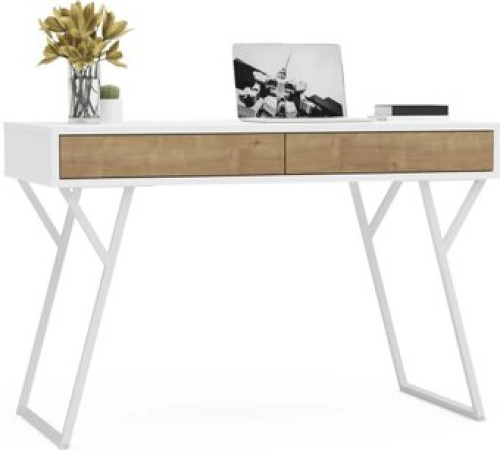 Стол Crafto Лорд Лофт 01 120x60x78 белый/золотистый дуб