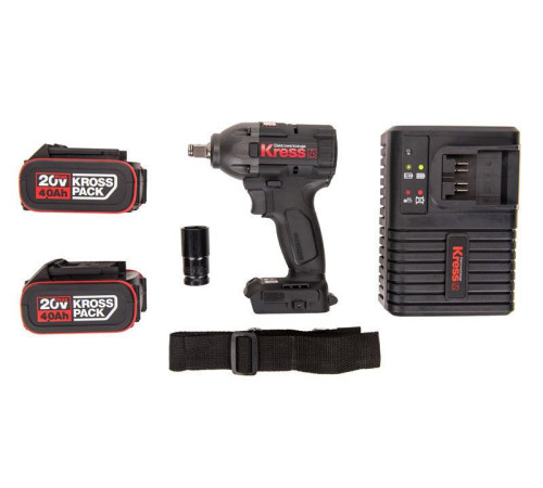 Гайковерт Kress KU270.1 с 2-мя АКБ, кейс