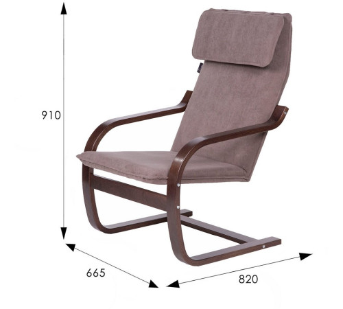 Кресло-качалка Мебелик Малави твист 05/орех
