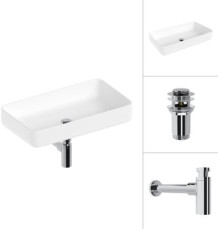 Умывальник Lauter 21487-60 + клапан 21190CH + сифон 21635CH хром