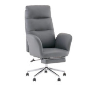 Офисное кресло TopChairs Solid с оттоманкой DD-004-OT серый