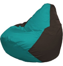 Кресло-мешок Flagman Груша Макси Г2.1-298 коричневый/бирюзовый