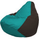 Кресло-мешок Flagman Груша Макси Г2.1-298 коричневый/бирюзовый