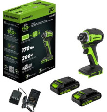 Винтоверт Greenworks ID3170 3804907CUC с 2-мя АКБ